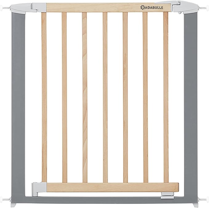 Badabulle Safe And Lock Wood Metal Baby Gate Door And Stair Gates For Baby Badabulle Yallatoys