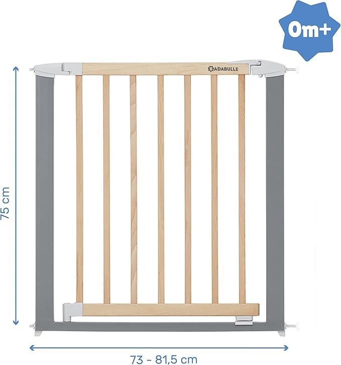 Badabulle Safe And Lock Wood Metal Baby Gate Door And Stair Gates For Baby Badabulle Yallatoys