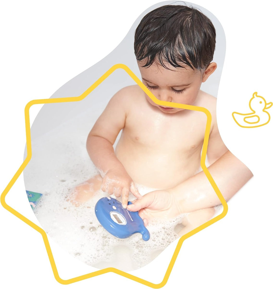 Badabulle Digital Baby Bath Thermometer Blue Octopus Badabulle Yallatoys