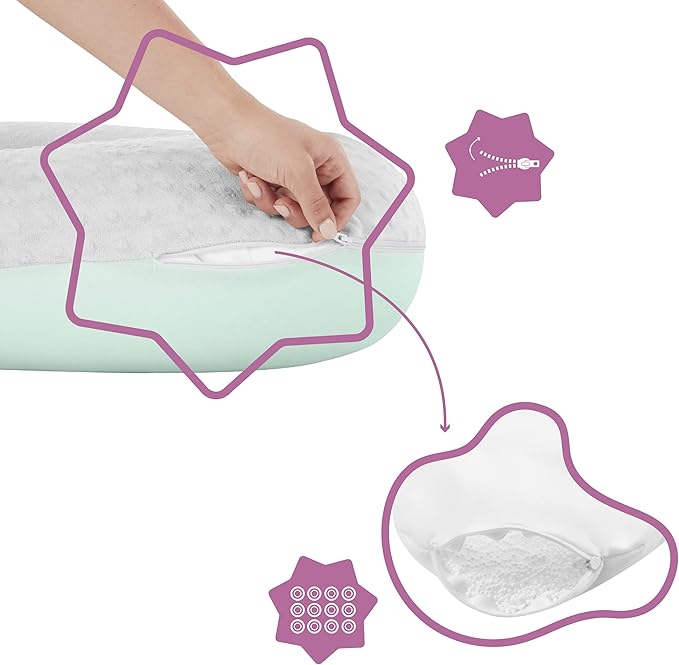 Badabulle Maternity Cushion Fluffy Velvet Nursing Pillow Badabulle Yallatoys