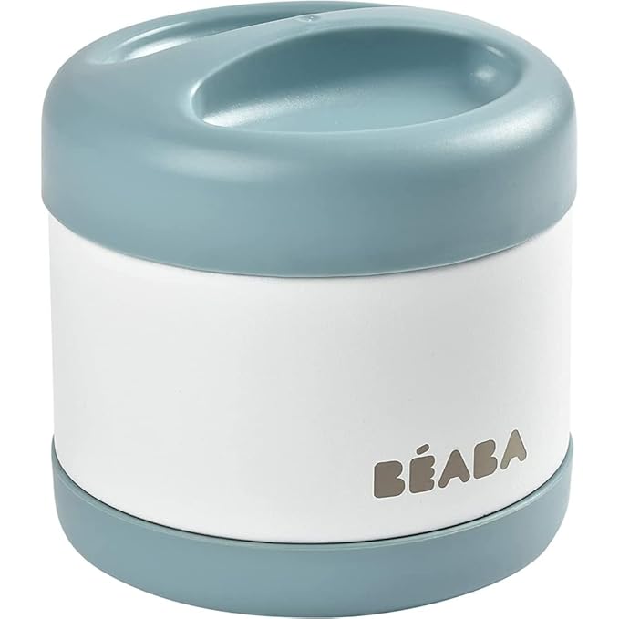 Beaba Thermo Portion 500ml Baltic Blue & White Beaba Yallatoys