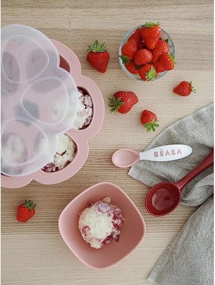 Beaba Training Fork And Spoon 2nd Age Old Pink Beaba Yallatoys