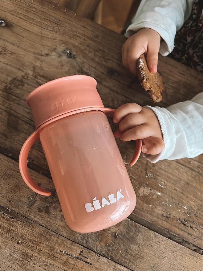 Beaba 360 Degree Learning Cup Pink 340ml Beaba Yallatoys