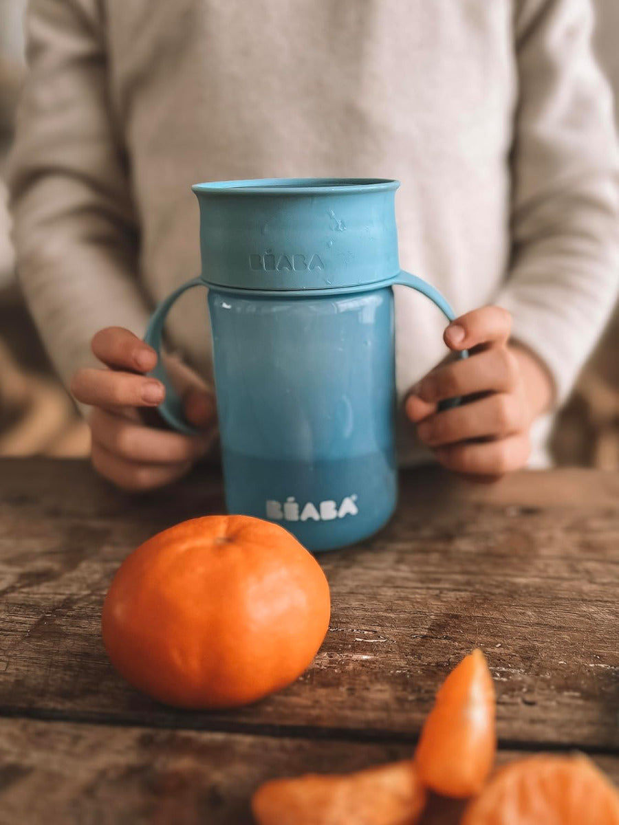 Beaba 360 Degree Learning Cup Blue 340ml Beaba Yallatoys