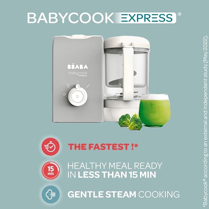 Beaba Baby cook Express Velvet Grey Beaba Yallatoys