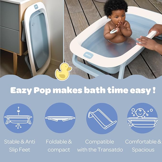 Beaba Eazy Pop Camele O Bathtub Baltic Blue Beaba Yallatoys