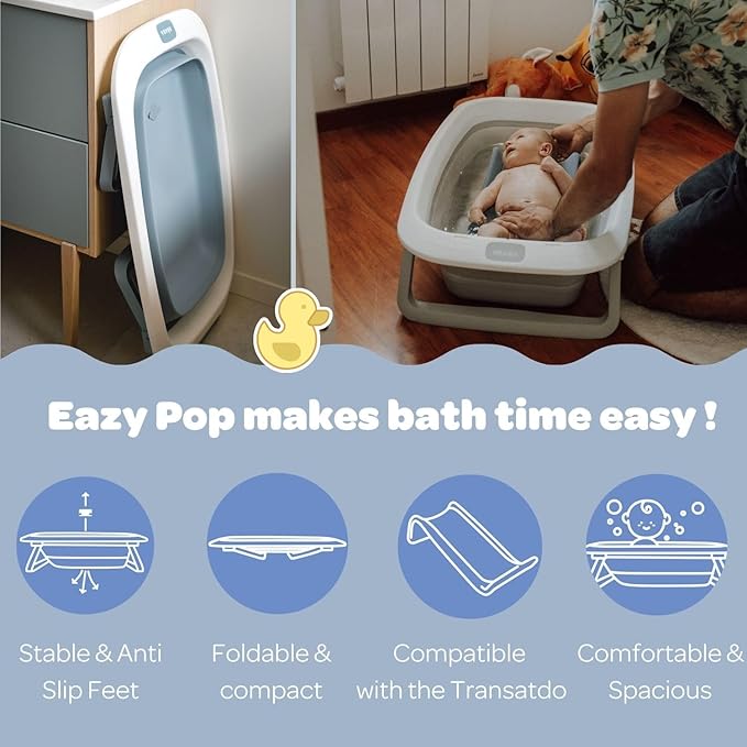 Beaba Eazy Pop Camele O Bathtub Velvet Grey Beaba Yallatoys