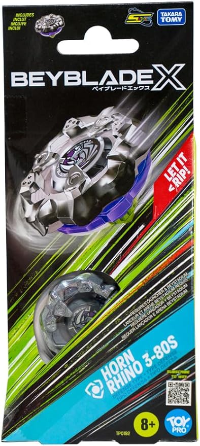 Buy Beyblade X Horn Rhino 3 80S Booster Pack Set | Yallatoys.com