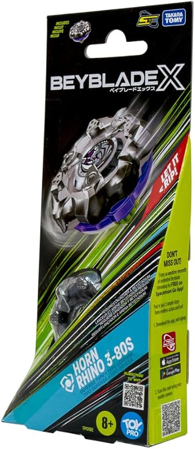 Buy Beyblade X Horn Rhino 3 80S Booster Pack Set | Yallatoys.com