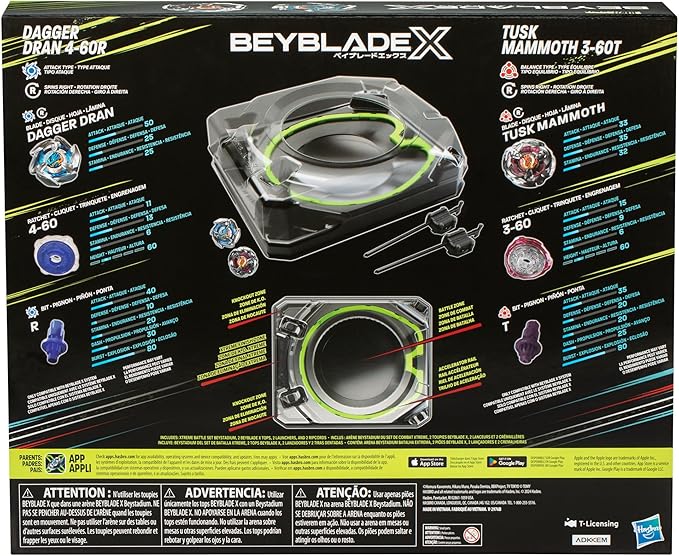 Buy Beyblade X Xtreme Beystadium Battle Set With 2 Right Spinning Tops And 2 Launchers | Yallatoys.com