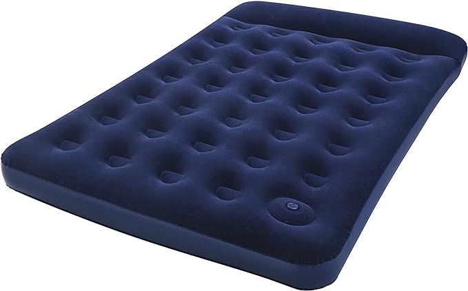 Buy Bestway Double Easy Inflate Air Bed Blue 137 cm x 28 cm x 192 cm | Yallatoys.com