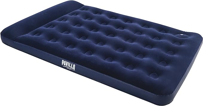 Buy Bestway Double Easy Inflate Air Bed Blue 137 cm x 28 cm x 192 cm | Yallatoys.com