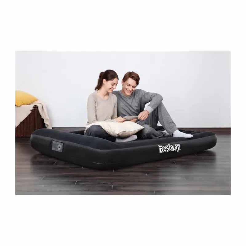 Buy Bestway Aeroluxe Airbed with Built-in AC pump 188 cm x 152 cm x 64 cm | Yallatoys.com