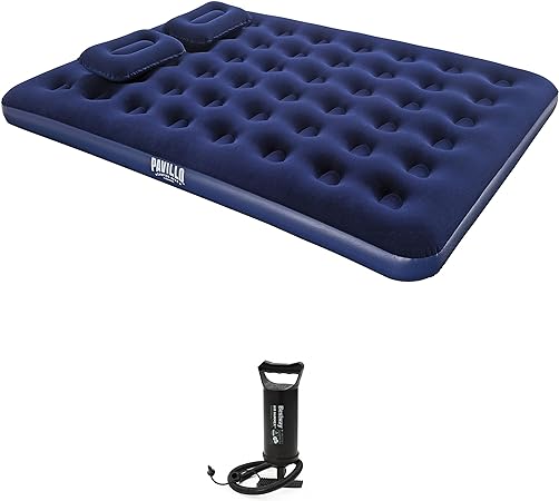 Buy Bestway Pavillo Air Mattress Queen with Manual Hand Pump ‎203 cm x 152 cm x 30 cm | Yallatoys.com