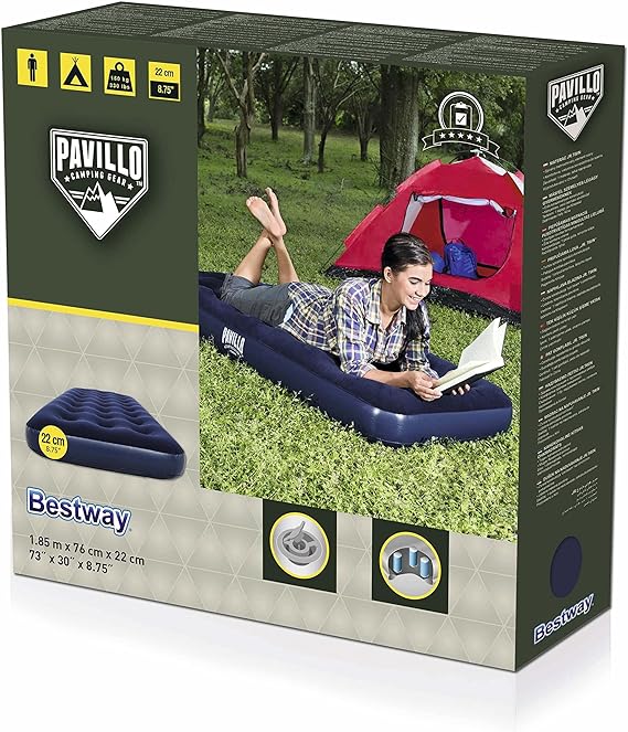Buy Bestway Pavillo Air Mattress Jr. Twin 1.85m x 76cm x 22cm | Yallatoys.com