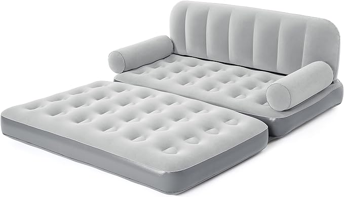 Buy Bestway 3 in 1 Couch Built-in AC Pump Inflatable Living Room Air Sofa Bed 188 cm x 152 cm x 64 cm | Yallatoys.com