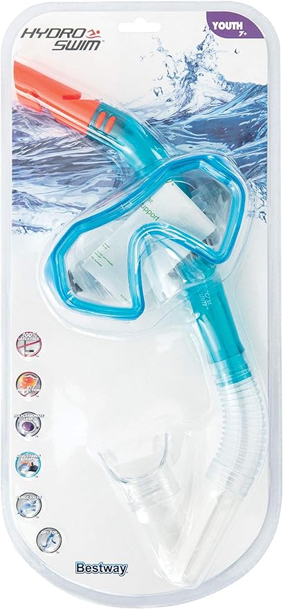 Buy Bestway Hydro-Swim Sparkling Sea Snorkel Set Blue | Yallatoys.com