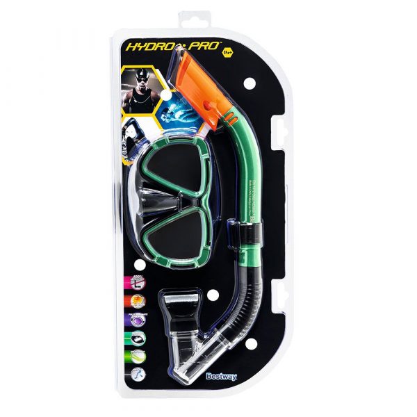 Buy Bestway Hydropro Dive Mira Mask and Snorkel Set Green | Yallatoys.com