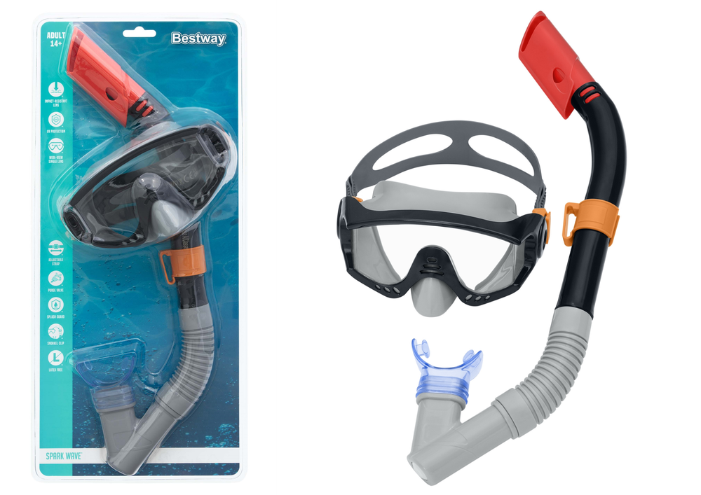Buy Bestway Spark Wave Snorkel Mask Black | Yallatoys.com