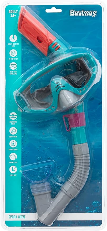 Buy Bestway Spark Wave Snorkel Mask Blue | Yallatoys.com
