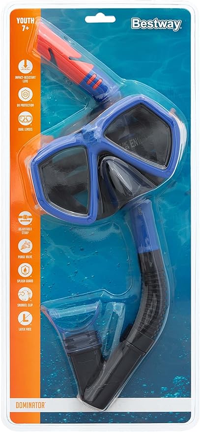 Buy Bestway Dominator Snorkel Mask Blue | Yallatoys.com
