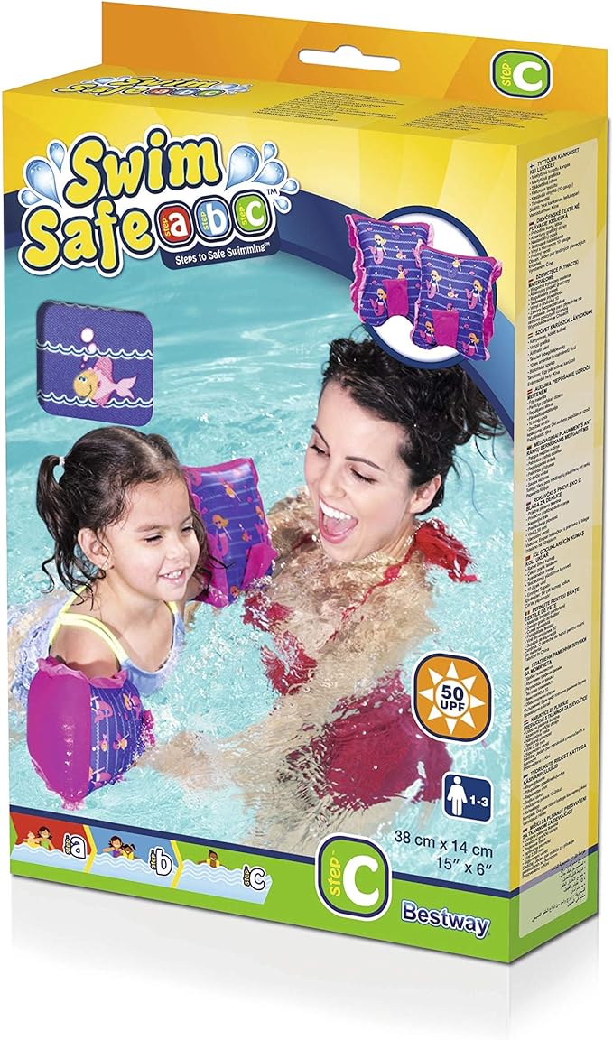 Buy Bestway Girls Fabric Arm Floats S-M Mermiad | Yallatoys.com