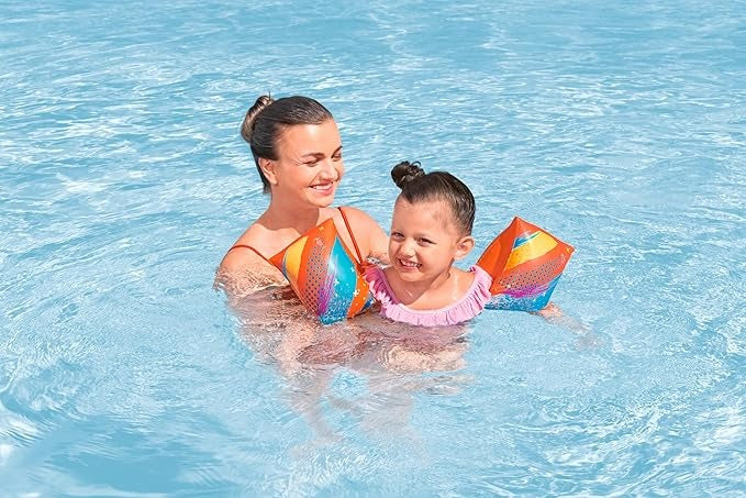 Buy Bestway Swim Safe Colorify Toughlite Armbands Small to Medium | Yallatoys.com