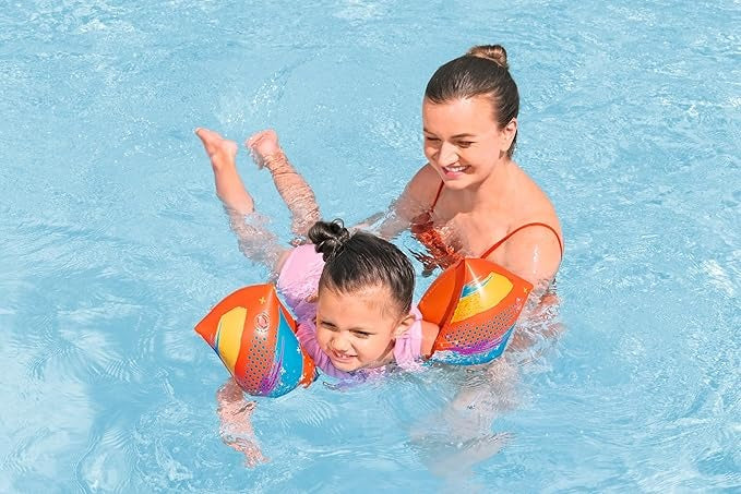 Buy Bestway Swim Safe Colorify Toughlite Armbands Small to Medium | Yallatoys.com