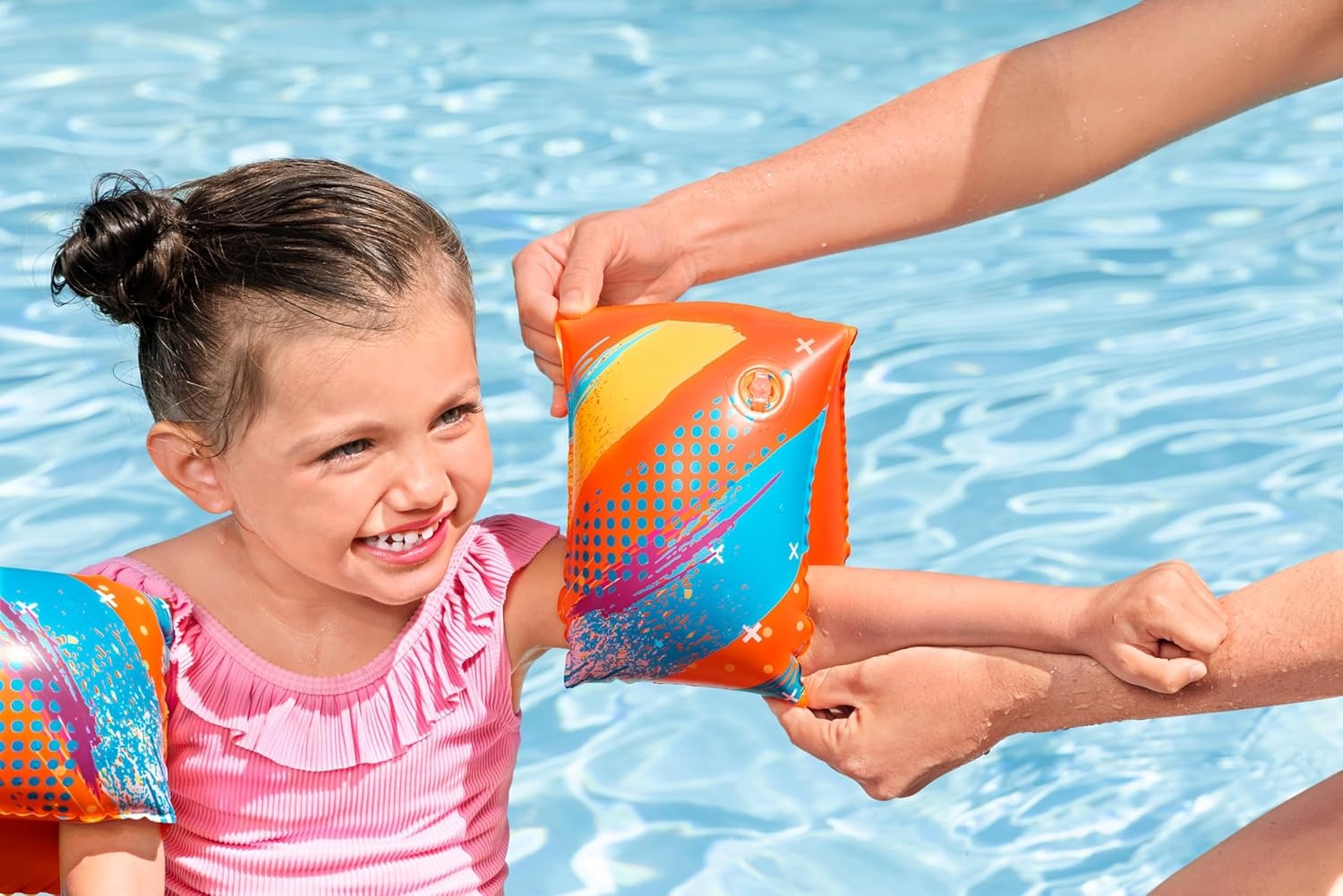 Buy Bestway Swim Safe Colorify Toughlite Armbands Large | Yallatoys.com