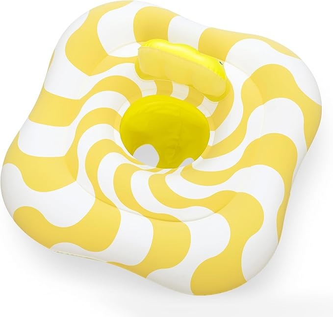 Buy Bestway Swim Safe Comfort Plush Wavy Square 2 Ring Baby Boat | Yallatoys.com