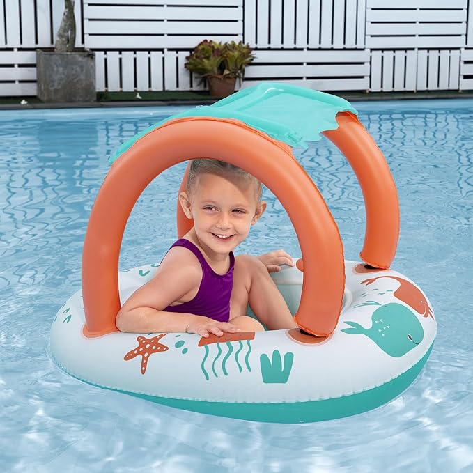 Buy Bestway Comfort Plush Shaded Baby Boat | Yallatoys.com