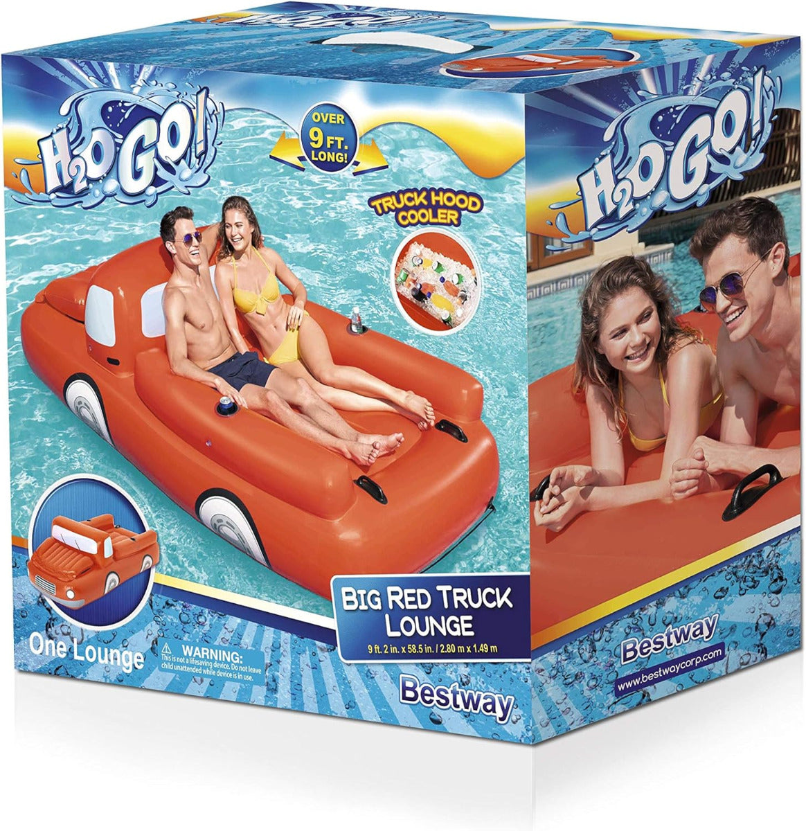 Buy Bestway Big Red Truck Inflatable Floating Lounge | Yallatoys.com
