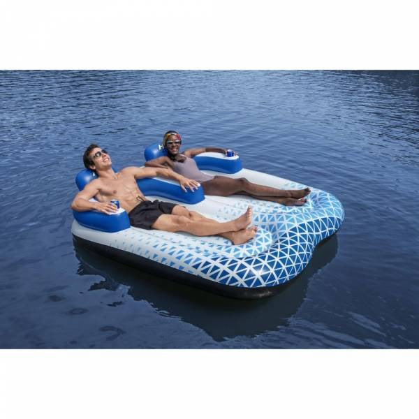 Buy Bestway Hydro-Force Indigo Wave Double Lounge | Yallatoys.com