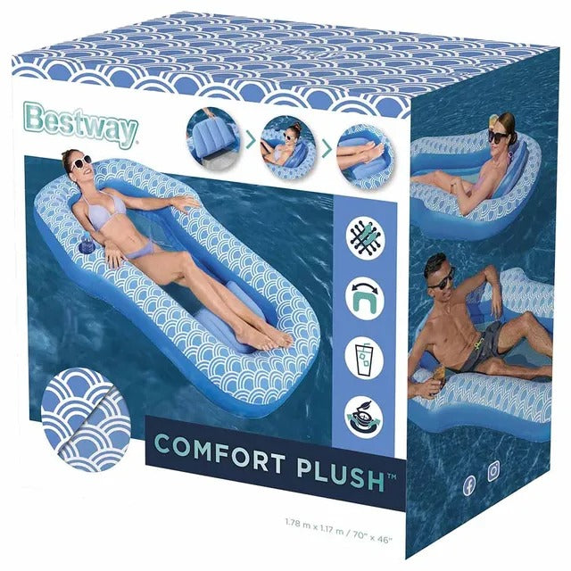 Buy Bestway Comfort Plush Lounge Inflatable Pool Float | Yallatoys.com