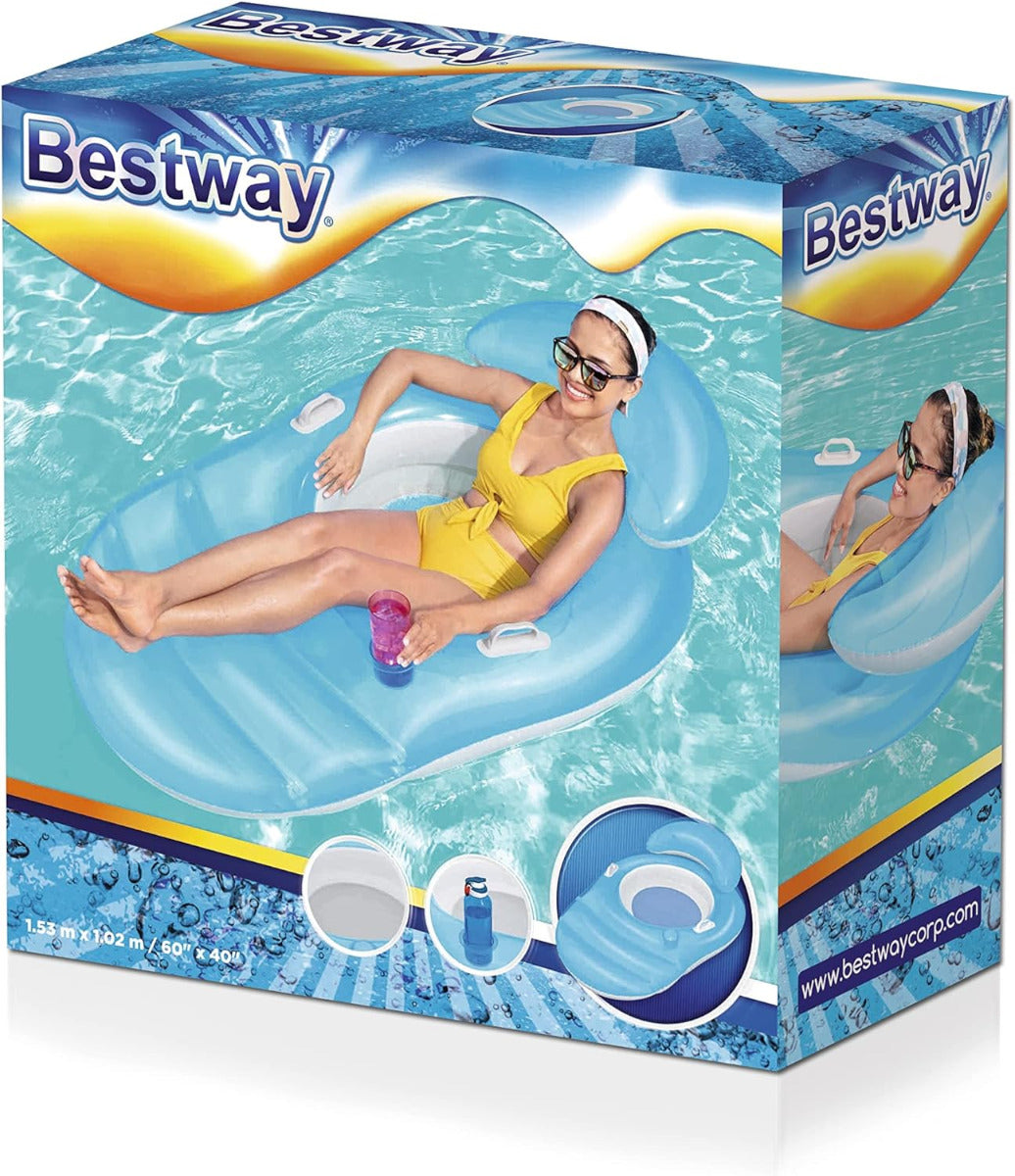 Buy Bestway Lounge Luxe Relaxer 153 cm x 102cm | Yallatoys.com