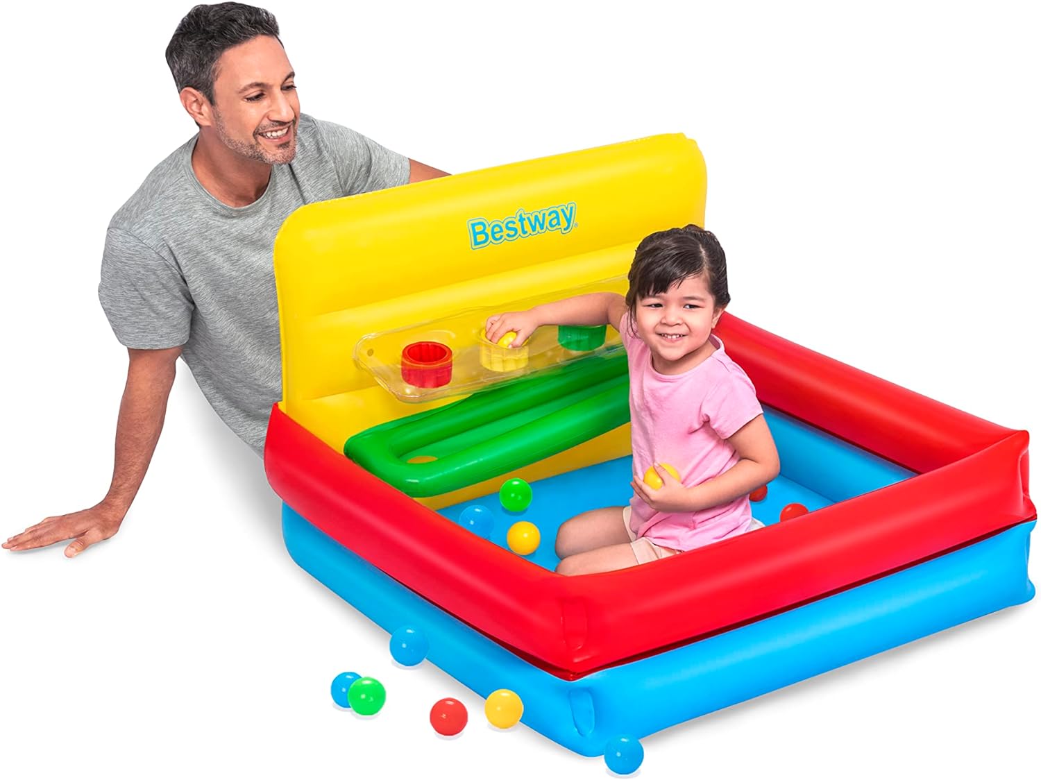 Buy Bestway Sort n Play Ball Pit Set with 15 Play Balls 1.04 m x 94 cm x 61 cm | Yallatoys.com