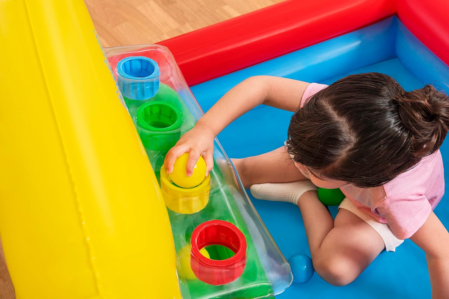 Buy Bestway Sort n Play Ball Pit Set with 15 Play Balls 1.04 m x 94 cm x 61 cm | Yallatoys.com