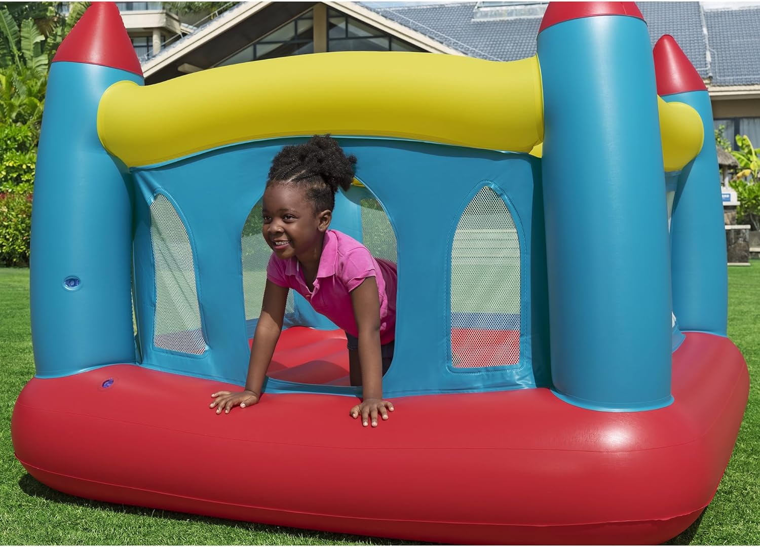 Buy Bestway Royal Leap Kids Inflatable Bouncy House 1.75 m x 1.73 m x 1.27 m | Yallatoys.com