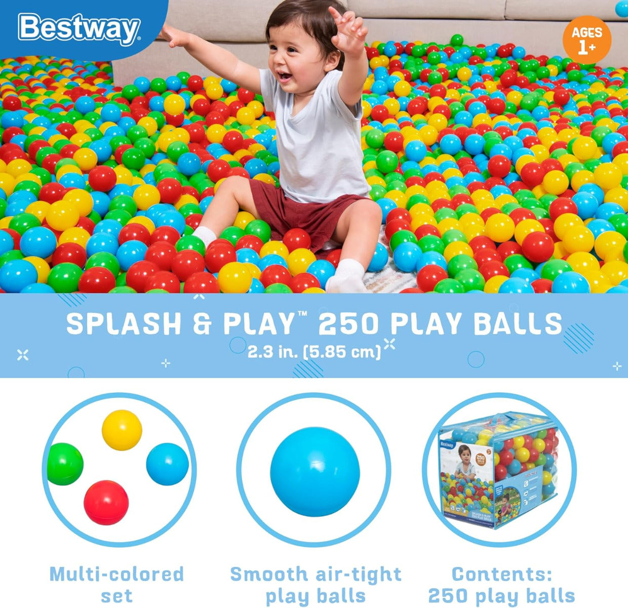 Buy Bestway Plastic Play Balls | Yallatoys.com