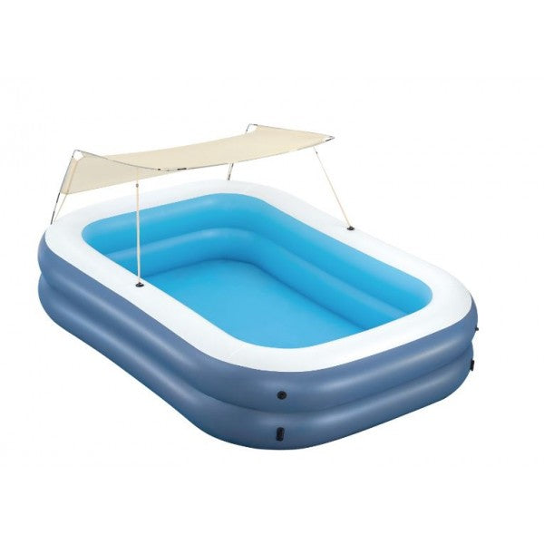 Buy Bestway Summer Bliss Shaded Inflatable Family Pool 2.54 m x 1.78 m x 1.40 m | Yallatoys.com