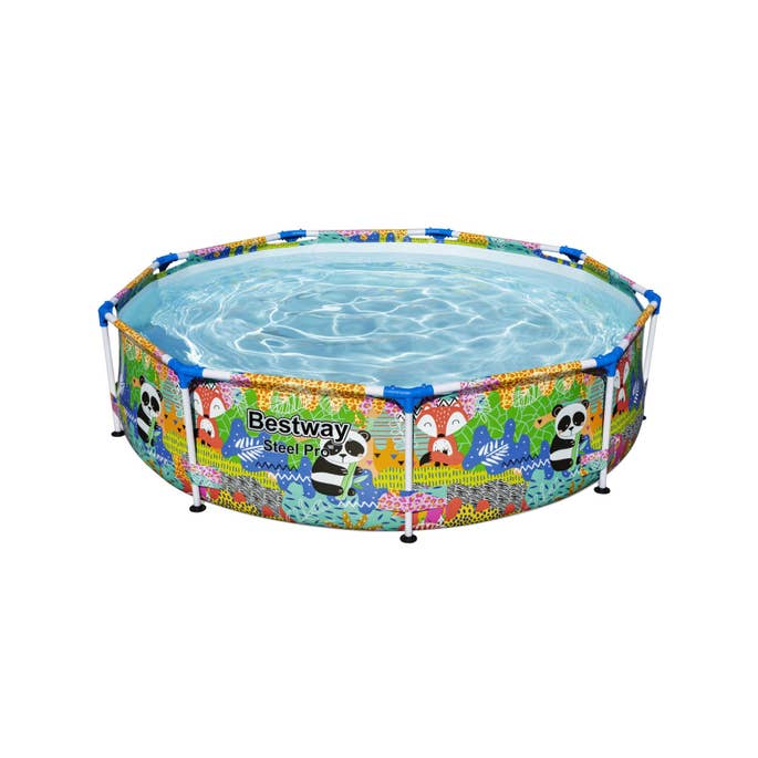 Buy Bestway Steel Pro Above Ground Pool Round 2.74m x 0.66m (Free Installation in 24hrs) | Yallatoys.com