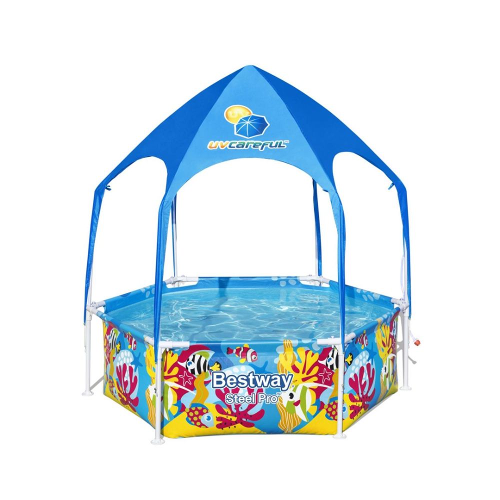 Buy Bestway Splash in Shade Play Pool Blue 1.8m x 0.51m (Free Installation in 24hrs) | Yallatoys.com