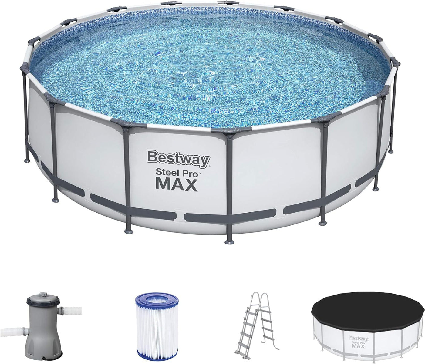 Buy Bestway Steel Promax Frame 4.57m x 1.22m Pool (Free Installation in 24hrs) | Yallatoys.com