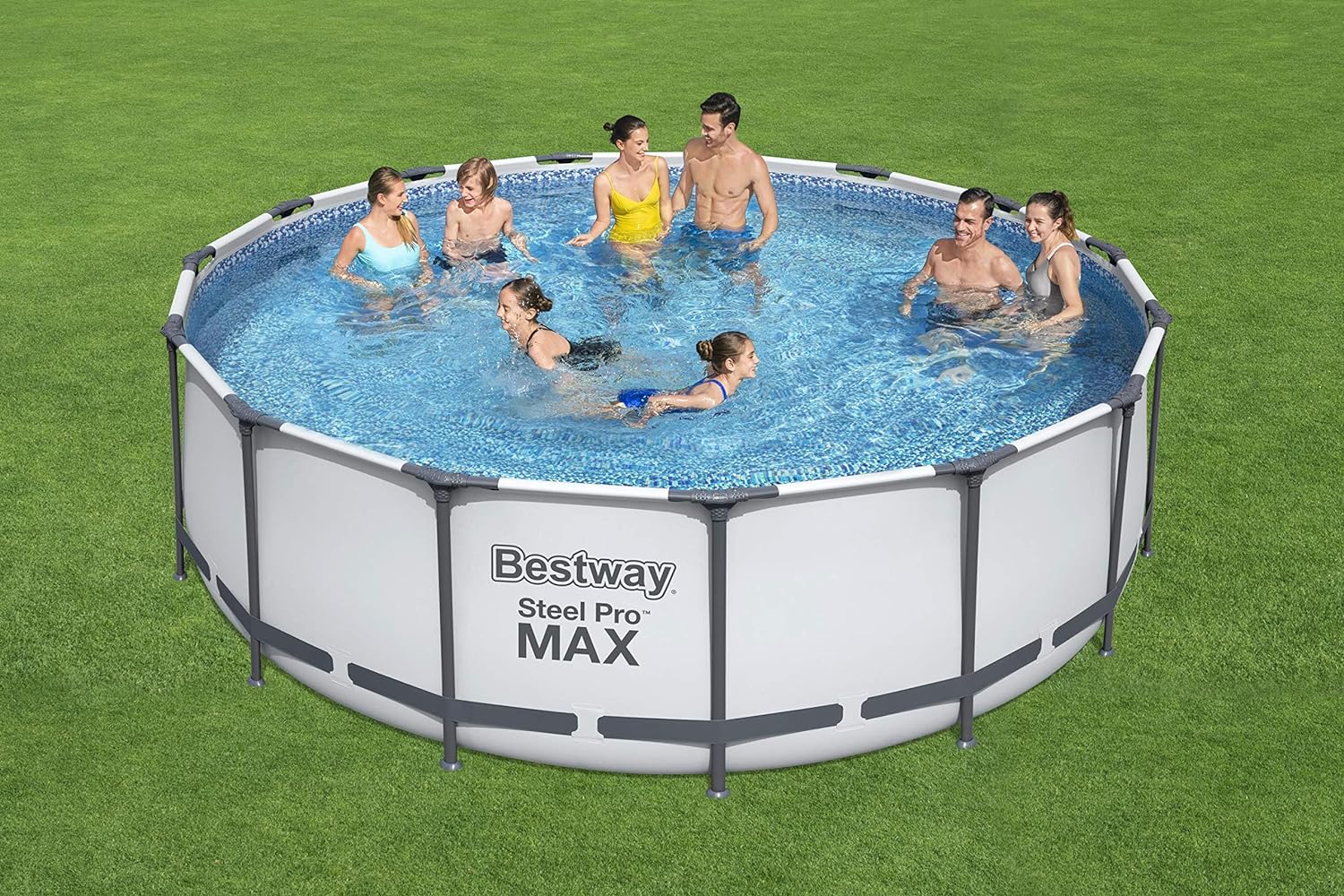 Buy Bestway Steel Promax Frame 4.57m x 1.22m Pool (Free Installation in 24hrs) | Yallatoys.com