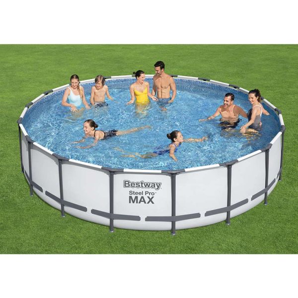 Buy Bestway Round Above Ground Frame Pool 5.49m x 1.22m (Free Installation in 24hrs) | Yallatoys.com