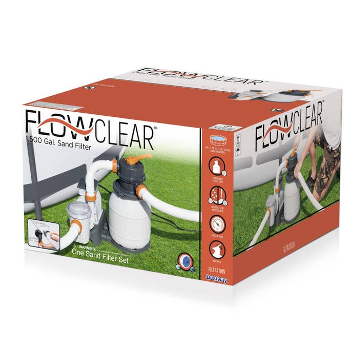 Buy Bestway Flowclear 1500 Gallon Sand Filter Pump | Yallatoys.com