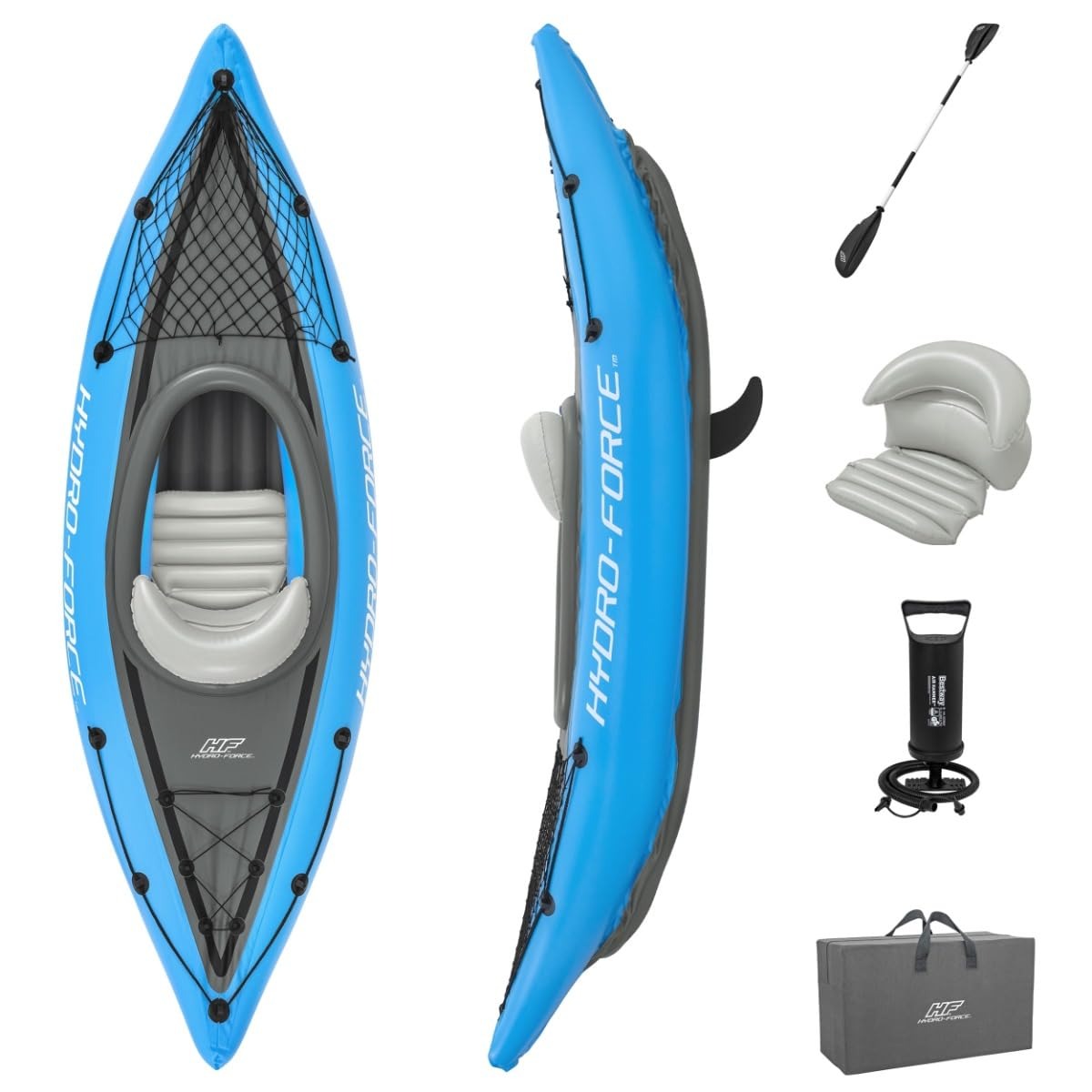 Buy Bestway Hydro-Force Cove Champion 1 Person Inflatable Kayak Set | Yallatoys.com