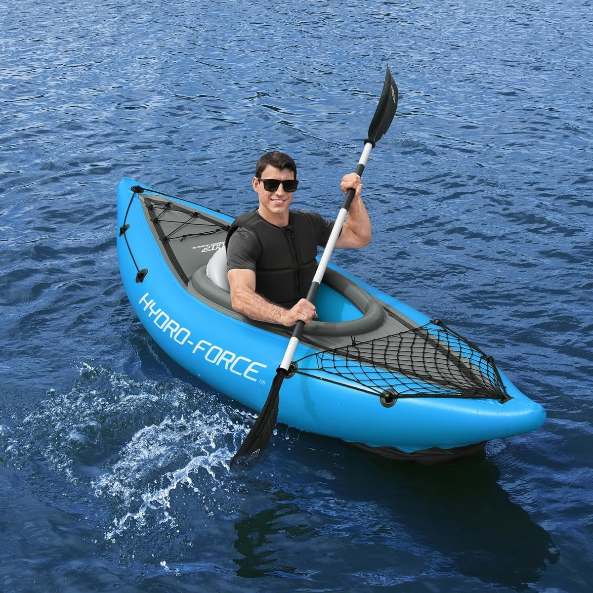 Buy Bestway Hydro-Force Cove Champion 1 Person Inflatable Kayak Set | Yallatoys.com