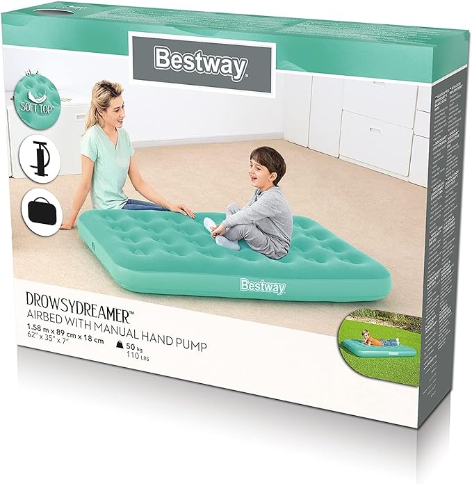 Buy Bestway Drowsy Dreamer Air Bed 158 cm x 89 cm x 18 cm | Yallatoys.com