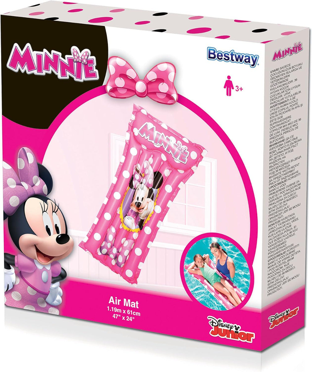 Buy Bestway Minnie Mouse Inflatable Float 119 cm x 61cm Pink | Yallatoys.com